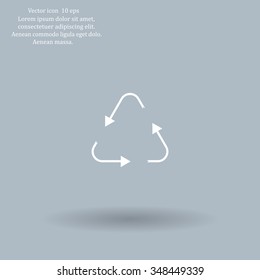 sign waste processing, web icon. vector design