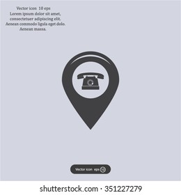 sign waste processing, web icon. vector design