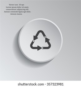 sign waste processing, web icon. vector design