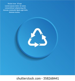 sign waste processing, web icon. vector design