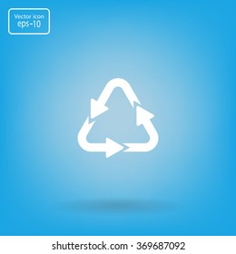 sign waste processing, web icon. vector design