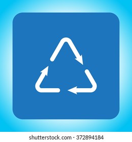 sign waste processing, web icon. vector design
