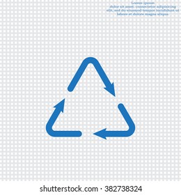 sign waste processing, web icon. vector design