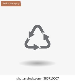 sign waste processing, web icon. vector design