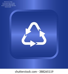 sign waste processing, web icon. vector design