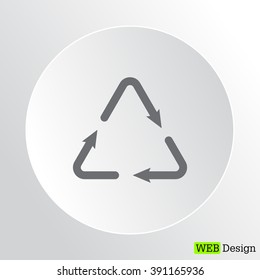 sign waste processing, web icon. vector design