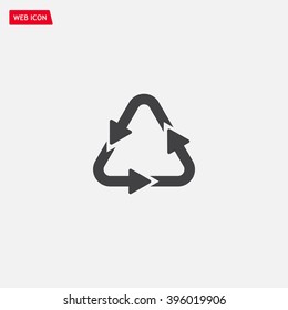 sign waste processing, web icon. vector design