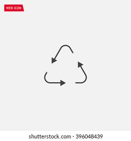 sign waste processing, web icon. vector design