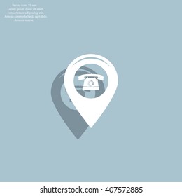 sign waste processing, web icon. vector design