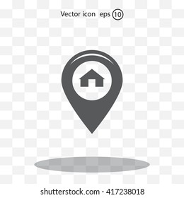 sign waste processing, web icon. vector design