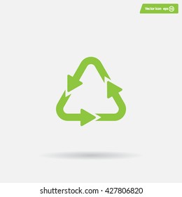 sign waste processing, web icon. vector design
