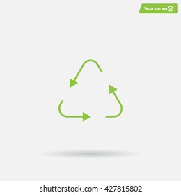 sign waste processing, web icon. vector design