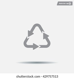 sign waste processing, web icon. vector design