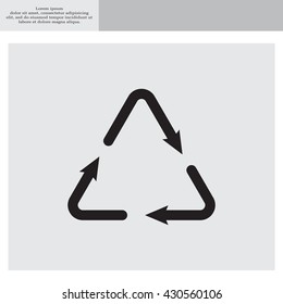 sign waste processing, web icon. vector design