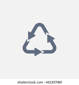 sign waste processing, web icon. vector design