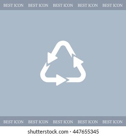 sign waste processing, web icon. vector design