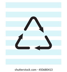 sign waste processing, web icon. 