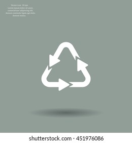 sign waste processing, web icon. vector design