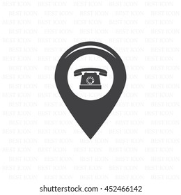 sign waste processing, web icon. vector design