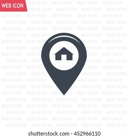 sign waste processing, web icon. vector design