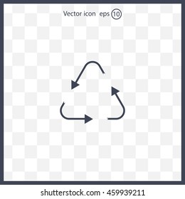 sign waste processing, web icon. vector design