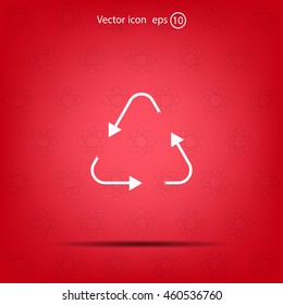 sign waste processing, web icon. vector design