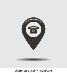 sign waste processing, web icon. vector design