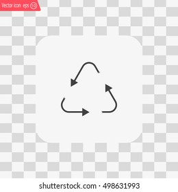 sign waste processing, web icon. vector design