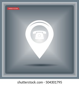 sign waste processing, web icon. vector design