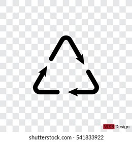 sign waste processing, web icon. 