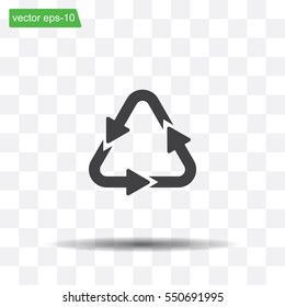 sign waste processing, web icon. vector design