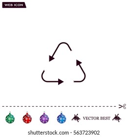 sign waste processing, web icon. vector design