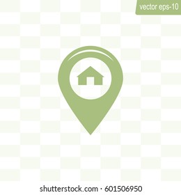 sign waste processing, web icon. vector design