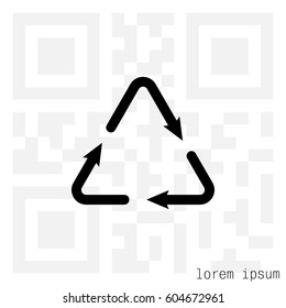 sign waste processing, web icon. 