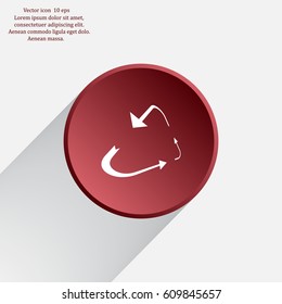 sign waste processing, web icon. vector design