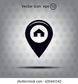 sign waste processing, web icon. vector design