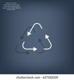 sign waste processing, web icon. vector design