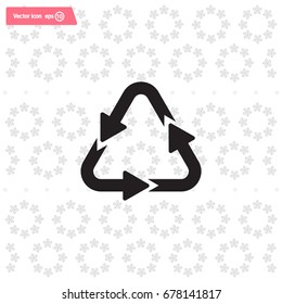 sign waste processing, web icon. vector design