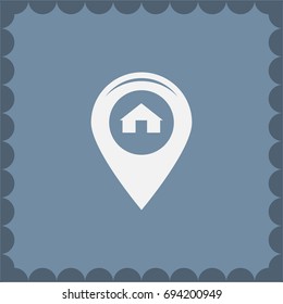 sign waste processing, web icon. vector design