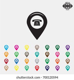 sign waste processing, web icon. vector design