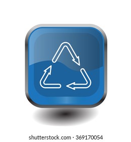 sign waste processing, web line icon. vector design