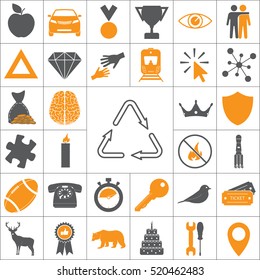 sign waste processing, web line icon. 