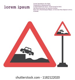 sign for water warning icon