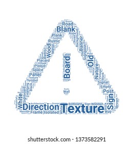 sign word cloud. tag cloud about sign