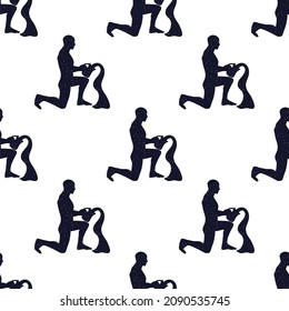 Sign of the zodiac Aquarius pattern. Constellation of the Aquarius. Aquarius zodiac symbol on a white background. design for textile, wallpaper, fabric, decor, clothes, scrapbooking.