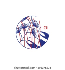 Sign of the zodiac. Cancer.
