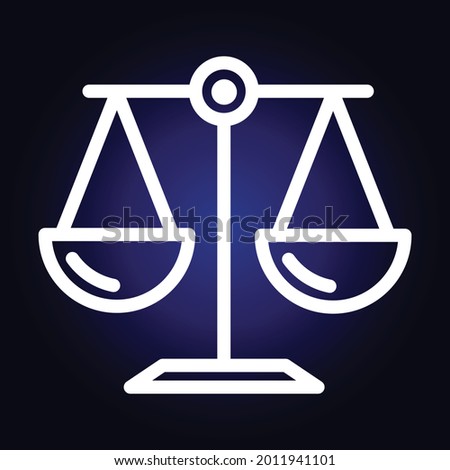 Sign of the zodiac Libra. Vector illustration.
