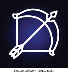 Sign of the zodiac Sagittarius. Vector illustration.