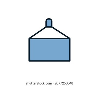 Signage flat icon. Thin line signs for design logo, visit card, etc. Single high-quality outline symbol for web design or mobile app. Marketing outline pictogram.