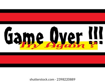 Signage - Game Over - Try Again